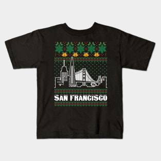 San Francisco California Ugly Christmas Kids T-Shirt